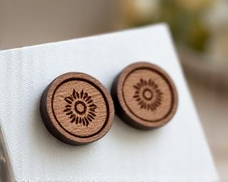 Pendientes de madera personalizados